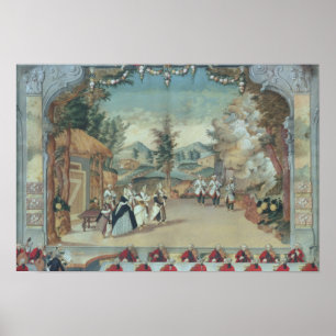 Joseph Haydn at first performance of his opera Poster