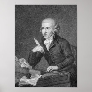 Joseph Haydn  engraved by Schiavonnetti, 1792 Poster