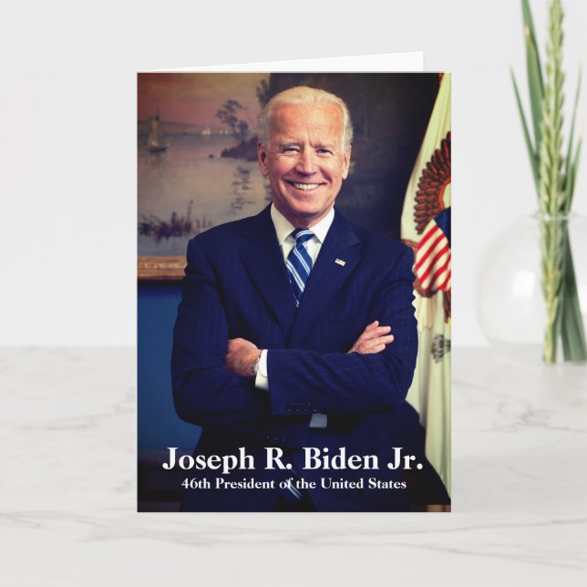 Joseph Joe Biden, 46th President of USA Holiday Card (Front)