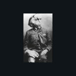 Joseph "John" Merrick The Elephant Man from 1889 Canvas Print<br><div class="desc">Joseph Carey Merrick (5 August 1862 – 11 April 1890), sometimes incorrectly referred to as John Merrick, was an English man with severe deformities who was exhibited as a human curiosity named the Elephant Man. He became well known in London society after he went to live at the London Hospital....</div>