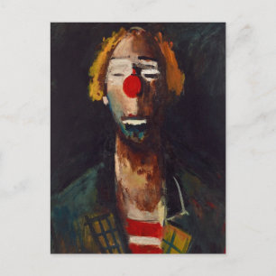 Joseph Kutter Clown Portrait Postcard
