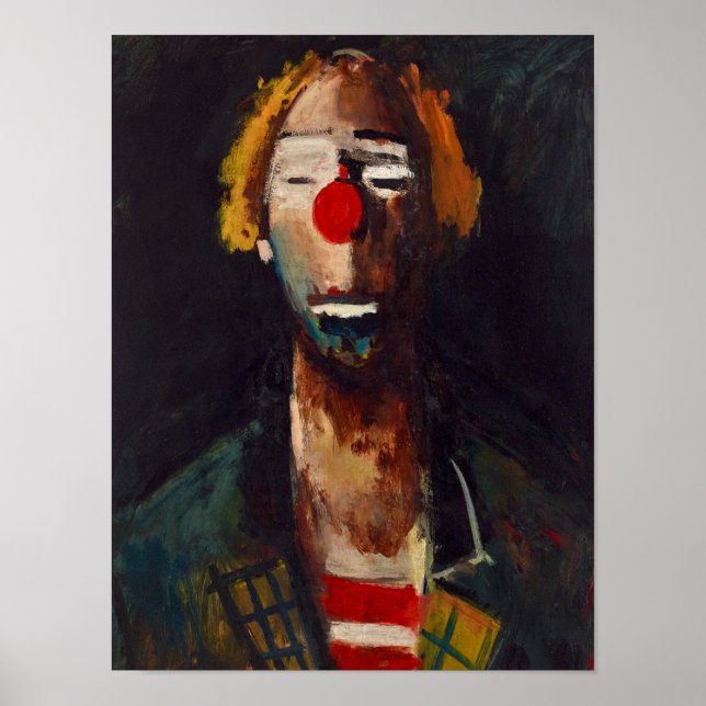 Joseph Kutter Clown Portrait Poster (Front)