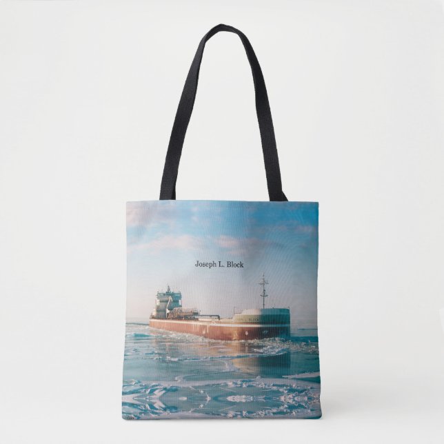 Joseph L. Block all over tote bag (Front)