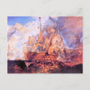 Joseph Mallord Turner - Battle of Trafalgar 2 Postcard