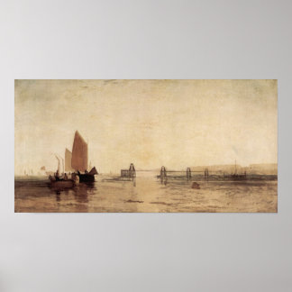 Joseph Mallord Turner - Chain pier, Brighton Poster