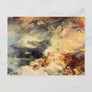 Joseph Mallord Turner - Fire at sea Postcard