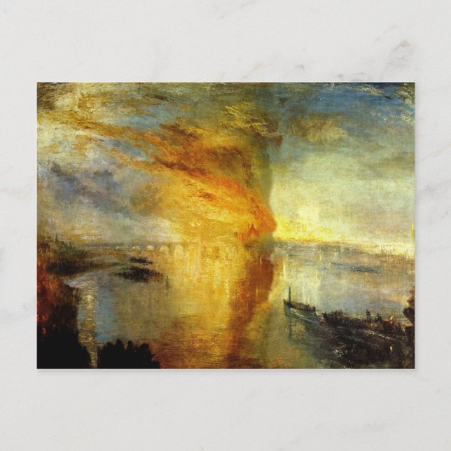Joseph Mallord Turner - Fire at the Parliament bui Postcard (Front)