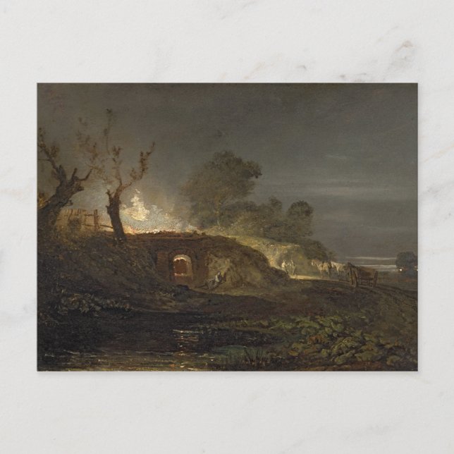 Joseph Mallord William Turner | A Lime Kiln at Coa Postcard (Front)