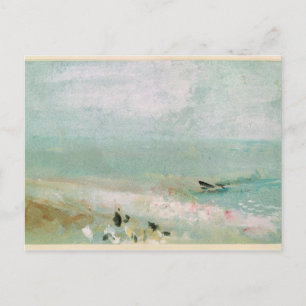 Joseph Mallord William Turner   Beach with figures Postcard
