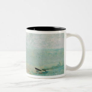 Joseph Mallord William Turner   Beach with figures Two-Tone Coffee Mug