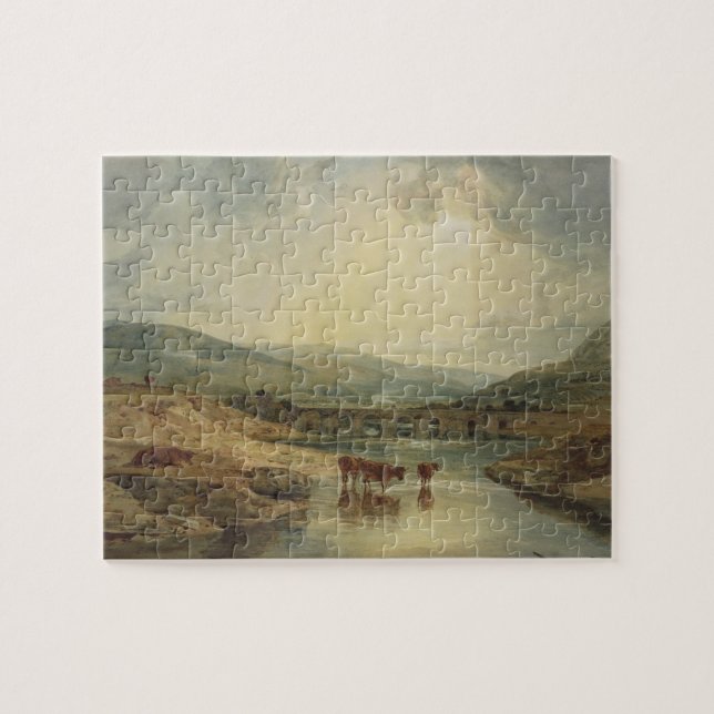Joseph Mallord William Turner | Bridge over the Us Jigsaw Puzzle (Horizontal)