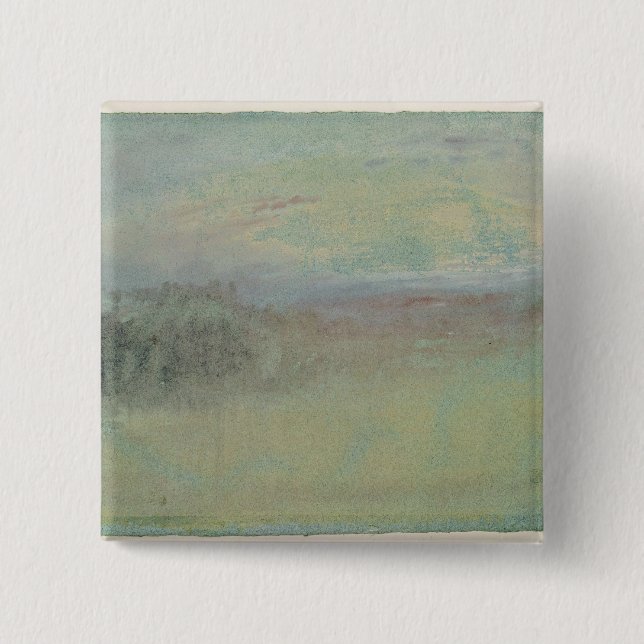 Joseph Mallord William Turner | Coastal scene. c.1 15 Cm Square Badge (Front)