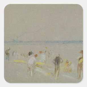 Joseph Mallord William Turner   Cricket on the Goo Square Sticker