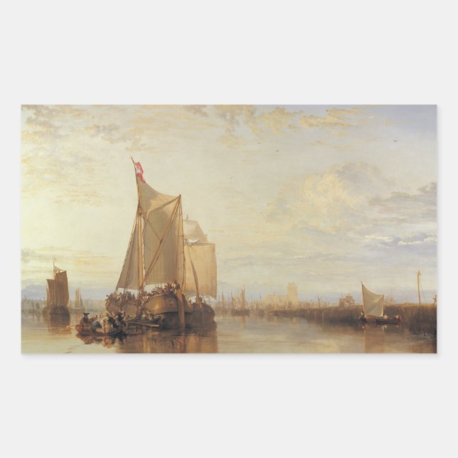 Joseph Mallord William Turner - Dort or Dordrecht Rectangular Sticker (Front)
