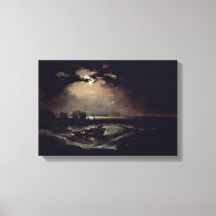 Joseph Mallord William Turner - fishermen at sea Canvas Print