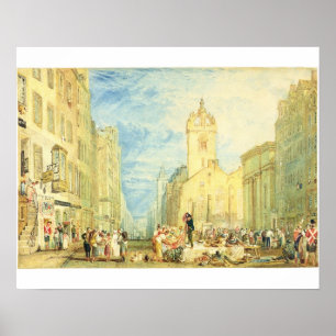 Joseph Mallord William Turner   High Street, Edinb Poster