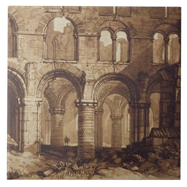 Joseph Mallord William Turner | Holy Island Cathed Tile (Front)