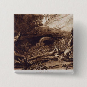 Joseph Mallord William Turner Jason, engraved by 15 Cm Square Badge