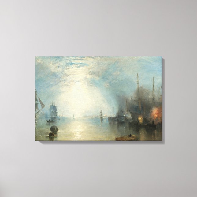 Joseph Mallord William Turner - Keelmen Heaving Canvas Print (Front)
