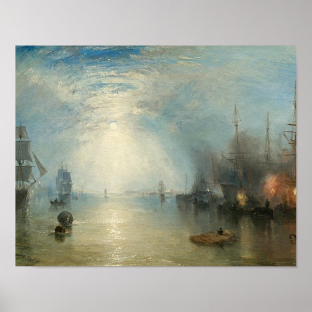 Joseph Mallord William Turner - Keelmen Heaving Poster (Front)