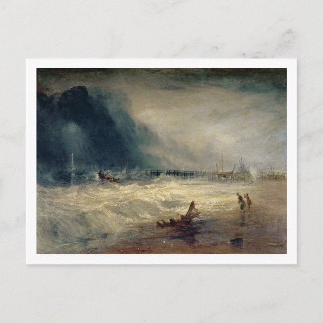 Joseph Mallord William Turner | Lifeboat and Manby Postcard (Front)