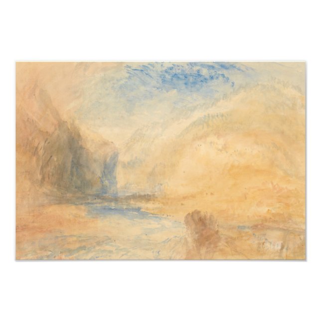 Joseph Mallord William Turner - Mountain Landscape Photo Print (Front)