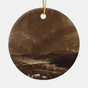 Joseph Mallord William Turner Peat Bog, Scotland Ceramic Tree Decoration