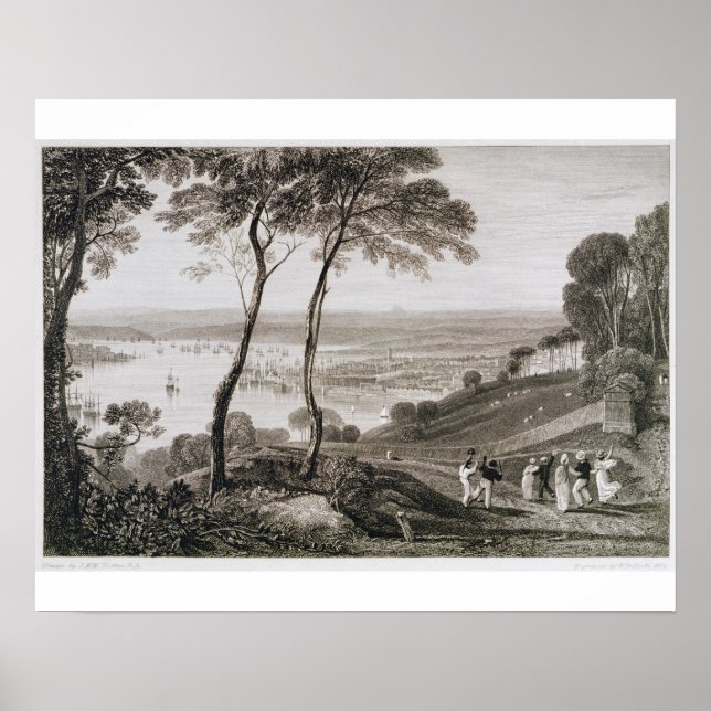 Joseph Mallord William Turner | Plymouth Dock from Poster (Front)