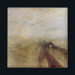 Joseph Mallord William Turner | Rain Steam and Spe Magnet<br><div class="desc">Rain Steam and Speed,  The Great Western Railway,  painted before 1844 | by Joseph Mallord William Turner | Art Location: National Gallery,  London,  UK | English Artist | Image Collection Number: BAL4053</div>