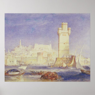 Joseph Mallord William Turner   Rhodes, c.1823-24  Poster