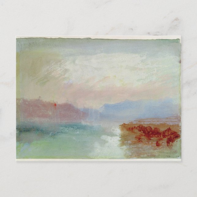 Joseph Mallord William Turner | River scene, 1834 Postcard (Front)