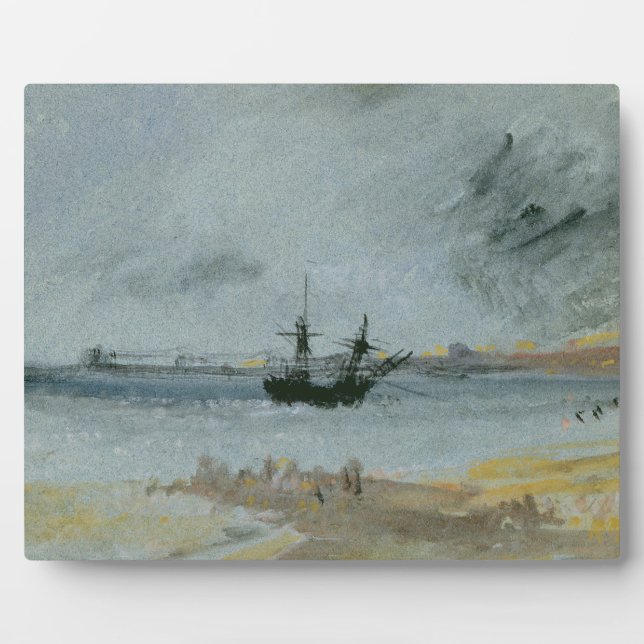 Joseph Mallord William Turner | Ship Aground, Brig Plaque (Front)