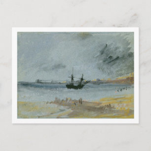 Joseph Mallord William Turner Ship Aground, Brig Postcard