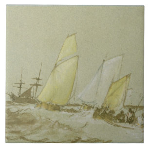 Joseph Mallord William Turner Shipping, c.1828-3 Tile