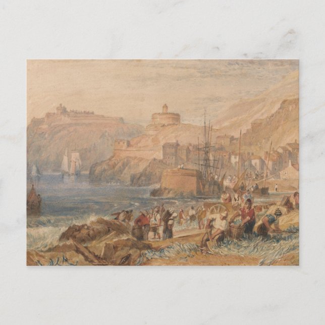 Joseph Mallord William Turner - St. Mawes, Cornwal Postcard (Front)