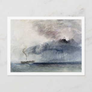 Joseph Mallord William Turner   Steamboat in a Sto Postcard