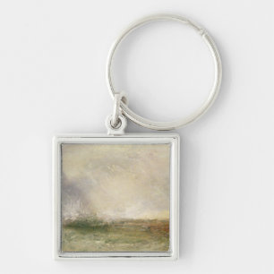 Joseph Mallord William Turner Stormy Sea Breakin Key Ring