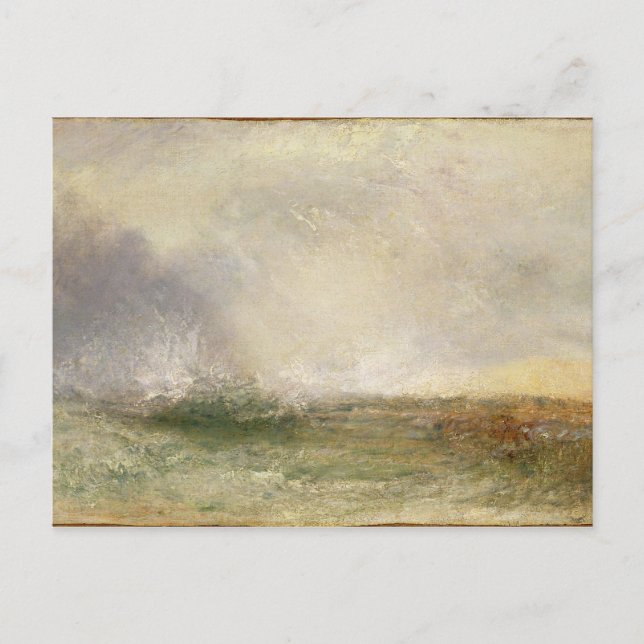 Joseph Mallord William Turner | Stormy Sea Breakin Postcard (Front)