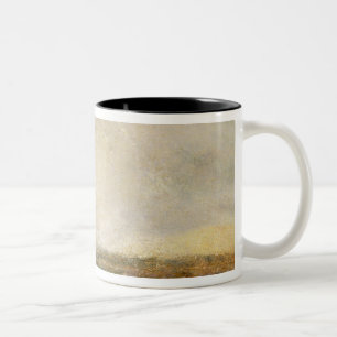 Joseph Mallord William Turner   Stormy Sea Breakin Two-Tone Coffee Mug