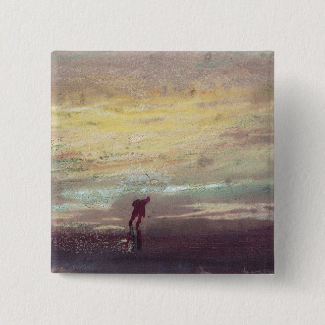 Joseph Mallord William Turner | Study of Sunlight 15 Cm Square Badge (Front)
