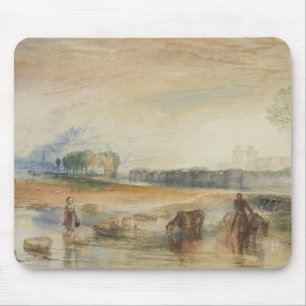 Joseph Mallord William Turner -Sunset and Moonrise Mouse Mat
