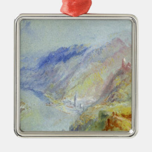 Joseph Mallord William Turner   The Castle of Trau Metal Tree Decoration