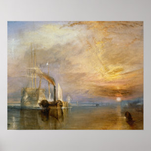 Joseph Mallord William Turner   The Fighting Temer Poster