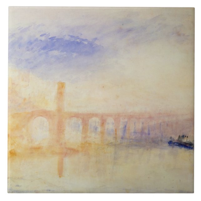 Joseph Mallord William Turner | The Moselle Bridge Tile (Front)