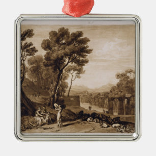 Joseph Mallord William Turner   The Woman and Tamb Metal Tree Decoration
