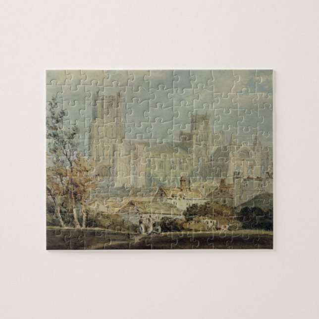 Joseph Mallord William Turner | View of Ely Cathed Jigsaw Puzzle (Horizontal)