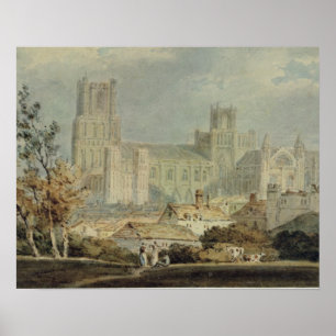 Joseph Mallord William Turner   View of Ely Cathed Poster