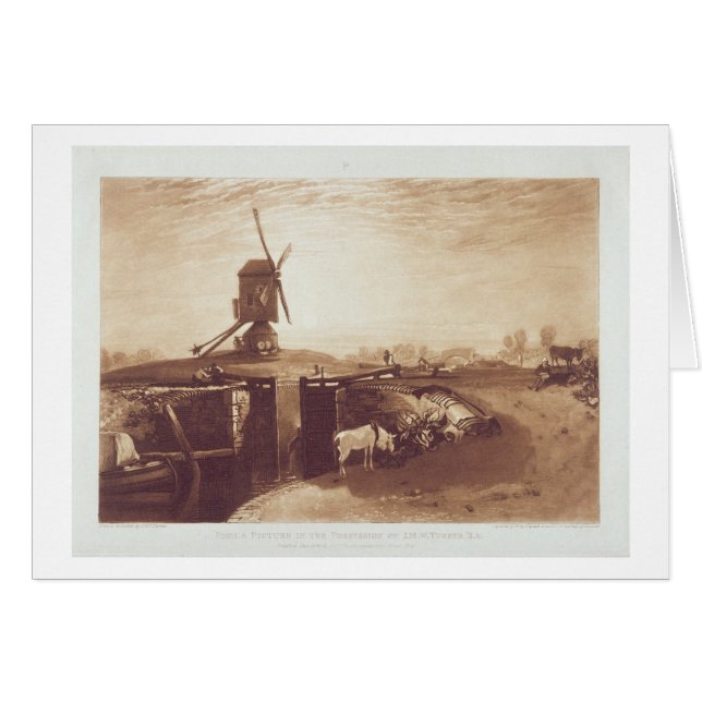 Joseph Mallord William Turner | Windmill and Lock, (Front Horizontal)
