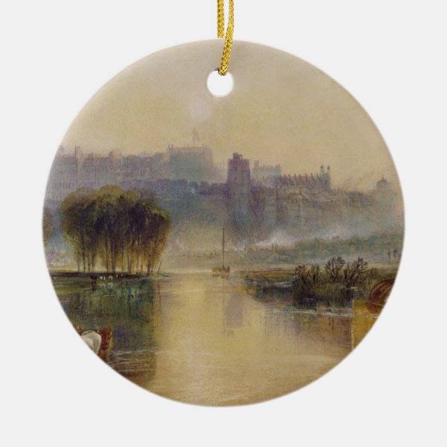 Joseph Mallord William Turner | Windsor Castle Ceramic Tree Decoration (Front)