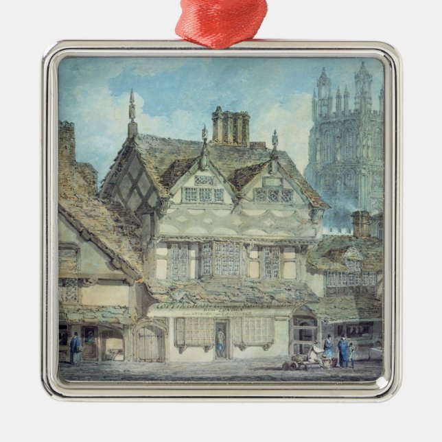 Joseph Mallord William Turner | Wrexham, Denbighsh Metal Tree Decoration (Front)